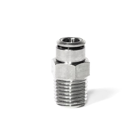 #6510 06-04, Male Connector, 3/8 OD X 1/4 NPT